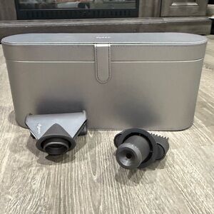 Dyson Silver supersonic hairdryer case with 2 Attachments